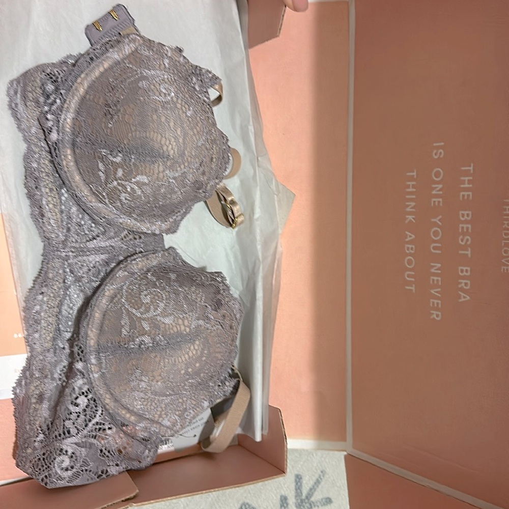 Thirdlove new with tags long line lace balconette bra 32B